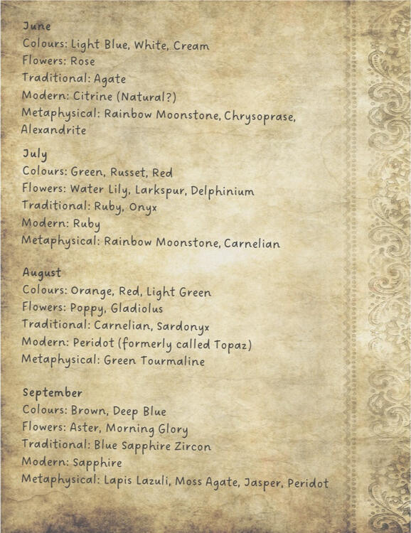 Birthstones III