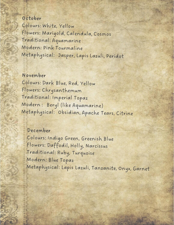Birthstones IV
